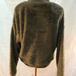 Southern Marsh Cozy Olive Green Fleece Sweater Photo 1