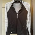 Athleta  Black and Gray Quarter-Zip Photo 0