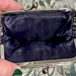 Vera Bradley Kiss Kiss Kisslock Coin Card Purse Wallet ~Marrakesh Motifs Navy Photo 4