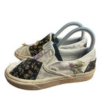 Vans Slip-On Brocade Patchwork Sneakers Women’s 5.5 White Skate Shoes Casual Photo 2