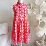 J Marie The Scarlette Sleeveless Floral Ruffle Neck Dress Orange Photo 2