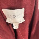 Lou & grey  Signaturesoft Plush Quarter Zip Pullover Sweatshirt Women XL Burgundy Photo 10