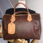 ETRO MILANO Red Paisley Speedy 20 Small Boston Travel Tote Bag Lock and 2 Keys Size 27 Photo 15