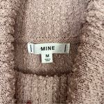 Pink Rose Mine Womens Sz M  Turtleneck Sweater Button Accents Soft Textured Photo 5