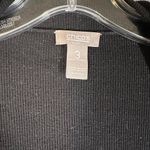 Chicos Womens 3 XL 16 Black Open Front Tassel Accented Long Sleeve Cardigan Photo 4