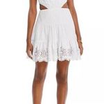 French Connection Esse Cotton Eyelet Cutout Dress in Linen White, NWT, Size 2 Photo 0