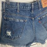 Levi's Levi’s High Waist Cut Off Distressed Jean Shorts Photo 4