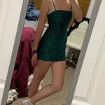 Lulus Green  Homecoming Dress Short Photo 0