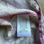 Umgee Pink and White Graphic Blouse with Relaxed Fit Women's Size M Photo 7