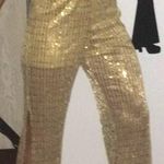 Gold disco Pants & Top Size 4 Photo 1