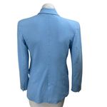 ZARA  Women's Blue Double Brestaed Long Sleeve Noct Collar Blazer Coat Jacket XS Photo 1