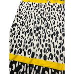 Ashley Stewart Animal Print Wide Leg Pants Pull On Black White Yellow Size 22/24 Photo 1