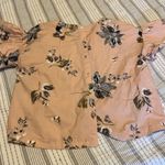 Kaari Blue  Pink Top, blue Flowers Size Large Button Up Back. 

Super cute, Photo 1