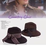 John Callahan Legacy Country Chic Dark Brown 100% Wool Hat Brim Safari Fedora Photo 2