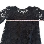 Pretty Angel  Black Lace Overlay Mini Dress Womens Small Delicate Whimsygoth NWT Photo 3