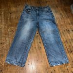 Judy Blue distressed wide leg 15/32 boutique Dad jeans Photo 0