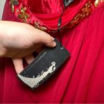 Ever Pretty NWT  Red One Shoulder Rhinestone Accent Tunic Top Size US 4 Photo 4