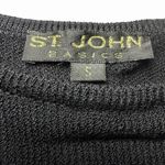 St. John Basics Womens Santana Knit Black Tank Top Small Scoop Neck Quiet Luxury Photo 7