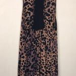 Vans Women’s Cheetah Print Snap Button Front Racerback Hi-Low Dress Photo 3