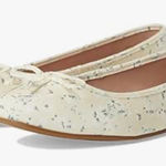 Cole Haan Ballet Flat Shoes Vanilla Custard Floral Print Textile, Size 10, NWOT Photo 0