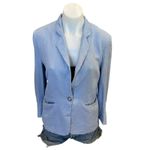Hugo Boss BOSS Light Blue Oversized Linen Blazer SMALL Unstructured Career Suiting $600 Photo 3