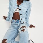 Free People Bonfire Blue Cardigan Photo 0