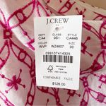J.Crew  Women’s One Shoulder Eyelet Mini Dress Pink/White NEW Size 00 Photo 9