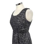 The Vintage Shop Cutout Silver Sequin Sleeveless Party Mini Dress Size Large Photo 3