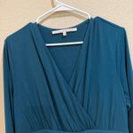 Rachel Rachel Roy XL Teal Blue Long‎ Sleeve Faux Wrap Midi Dress Photo 0