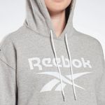 Reebok Hoodie Sweatshirt NWT Gray/White Logo. Athleisure Womens Size XL Photo 2