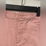 Forever 21  Pink White Gingham Cotton Stretch A Line Mini Skirt Pockets Size S Photo 1