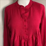 Mystic Sundance pleated  Falls Hi low blouse S Photo 4