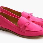 J.Crew Sueded bow loafers Sweet Fuschia Pink Size 5.5 Photo 0
