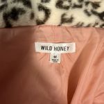 Wild Honey Black and Cream Teddy Jacket Plush Faux Fur Photo 6