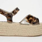 ASOS Leopard Print Espadrille Flatform Sandals Size 8 Photo 5