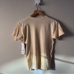 Obey 100% Organic Cotton Beige T-Shirt Regent short sleeve logo front casual XS Photo 1