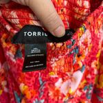 Torrid womens smocked floral animal print pull on shorts red 5X Photo 3