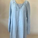 Sanctuary  womens knee length long sleeve Jeans dress Lyocell size L Photo 0