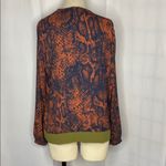 CAbi Border Wrap Snake Skin Print Navy-Rust Photo 5
