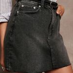 Banana Republic NWT! Denim Mini Black Skirt 4 Photo 0