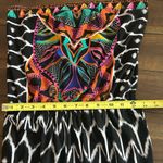 Trina Turk  Colorful Strapless Ikat Print Wide Leg Jumpsuit Size Small Photo 9
