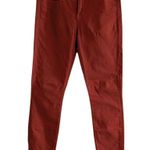 Vince  Women’s Rust Orange Skinny Jeans Sz 0 Low Rise Ankle Length Photo 2