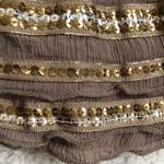 Free People Lace Sequins Tiered Fairy Inspired Short Skirt size M Photo 3