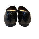 Clarks  women’s‎ Patent Leather Black Flats with Bow size 10 Photo 3