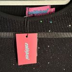 Edikted Black cropped sheer  Long Sleeve Top  Photo 4