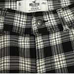 Hollister  High Rise Gingham Black Plaid Preppy  Straight Leg Pants Size XS Photo 3