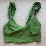 Aerie Green Ruffle Bikini Top | Size xxs Photo 0