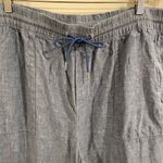 Athleta  Retreat Linen Wide-Leg Pant Size 20 Plus Blue Coastal Grandmother Photo 1