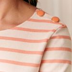 Sézane  Collette Mariniére Ecru Melon Stripe XS Photo 1