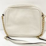 Michael Kors  HAMILTON VANILLA WHITE LEATHER ROSE GOLD SMALL CROSSBODY BAG Photo 3